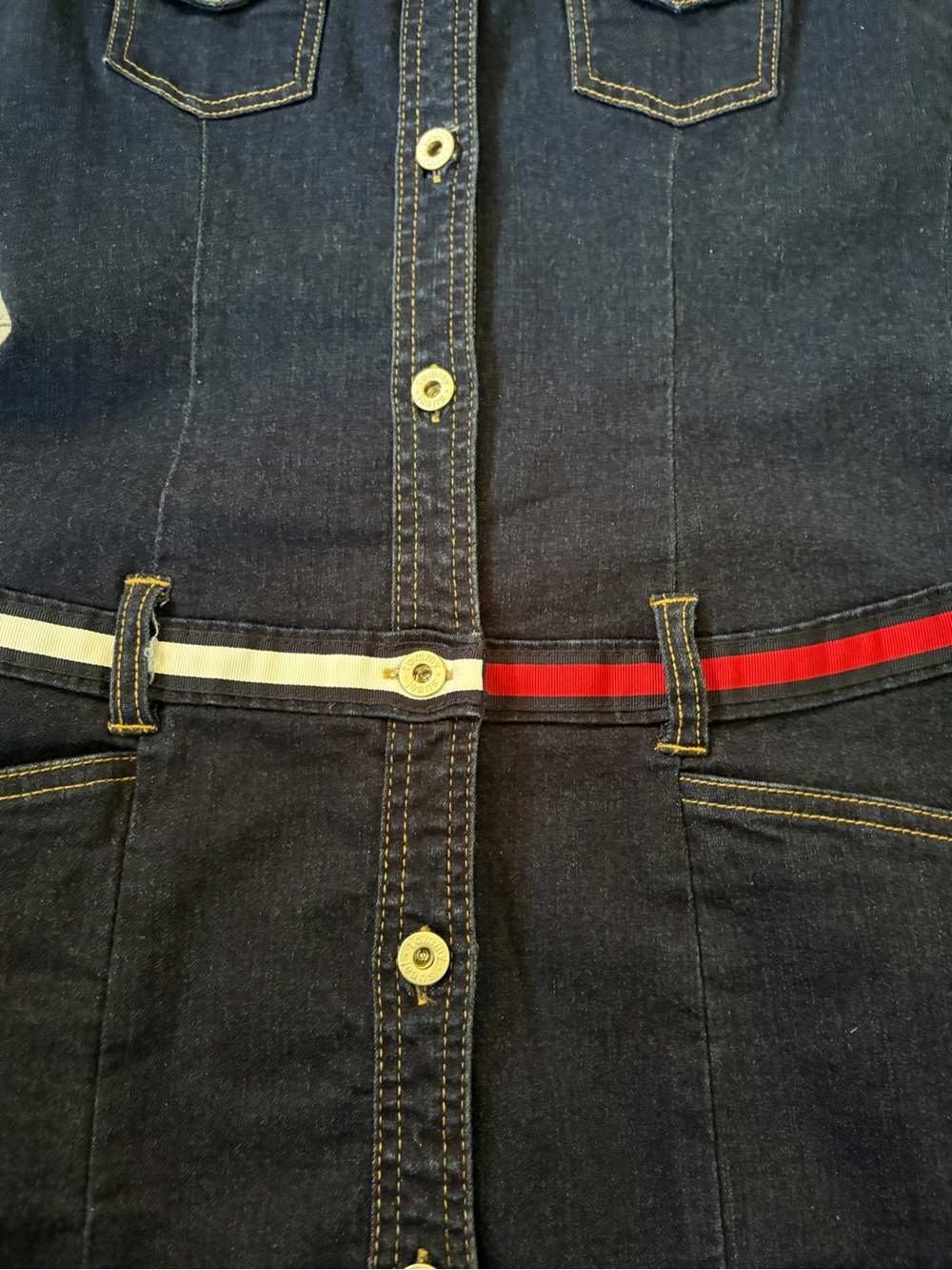 Vintage Y2K Tommy Hilfiger Denim Dress - Picture 2 of 8
